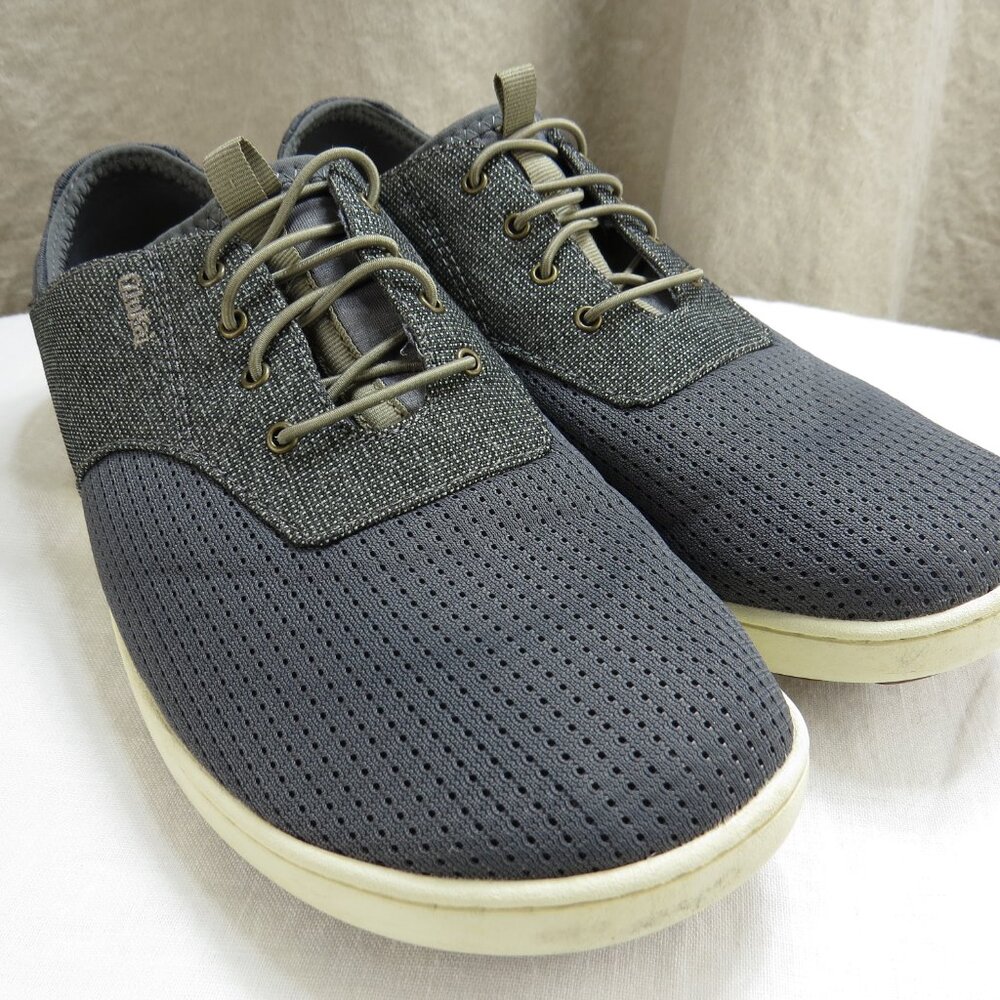 OluKai Nohea Moku Beach Boat Shoes Men's Size 8 Charcoal Gray